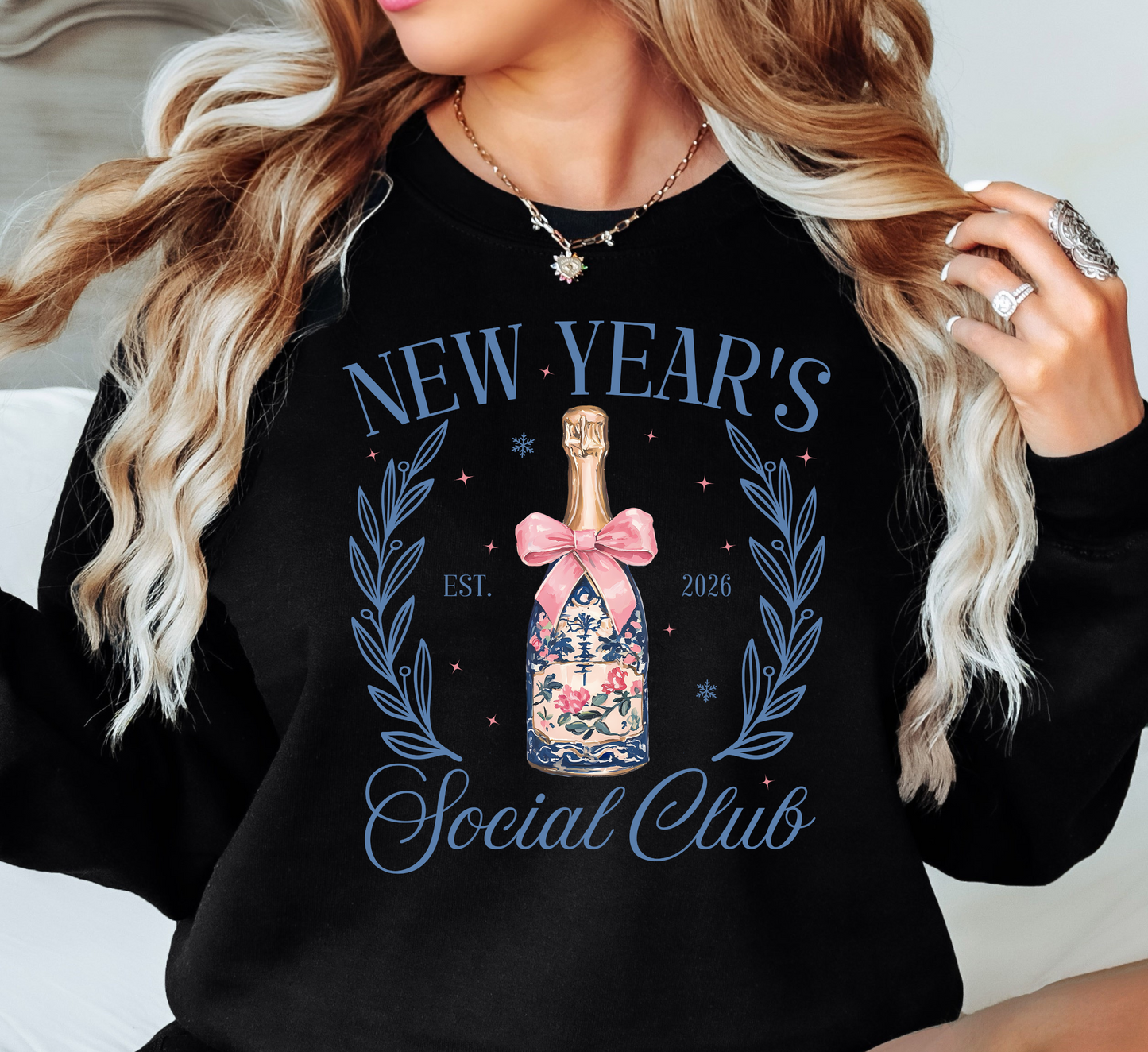 New Year's Social Club Sweatshirt | New Year Magic Collection | Unique Gifts for Family Friends