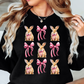 Coquette Bow and Bunnies Sweatshirt | Hoppin' Into Spring Collection | Unique Gifts for Family Friends