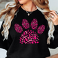 Pink Pet Paw Sweatshirt | Pawsitive Vibes Collection | Unique Gifts for Family and Friends
