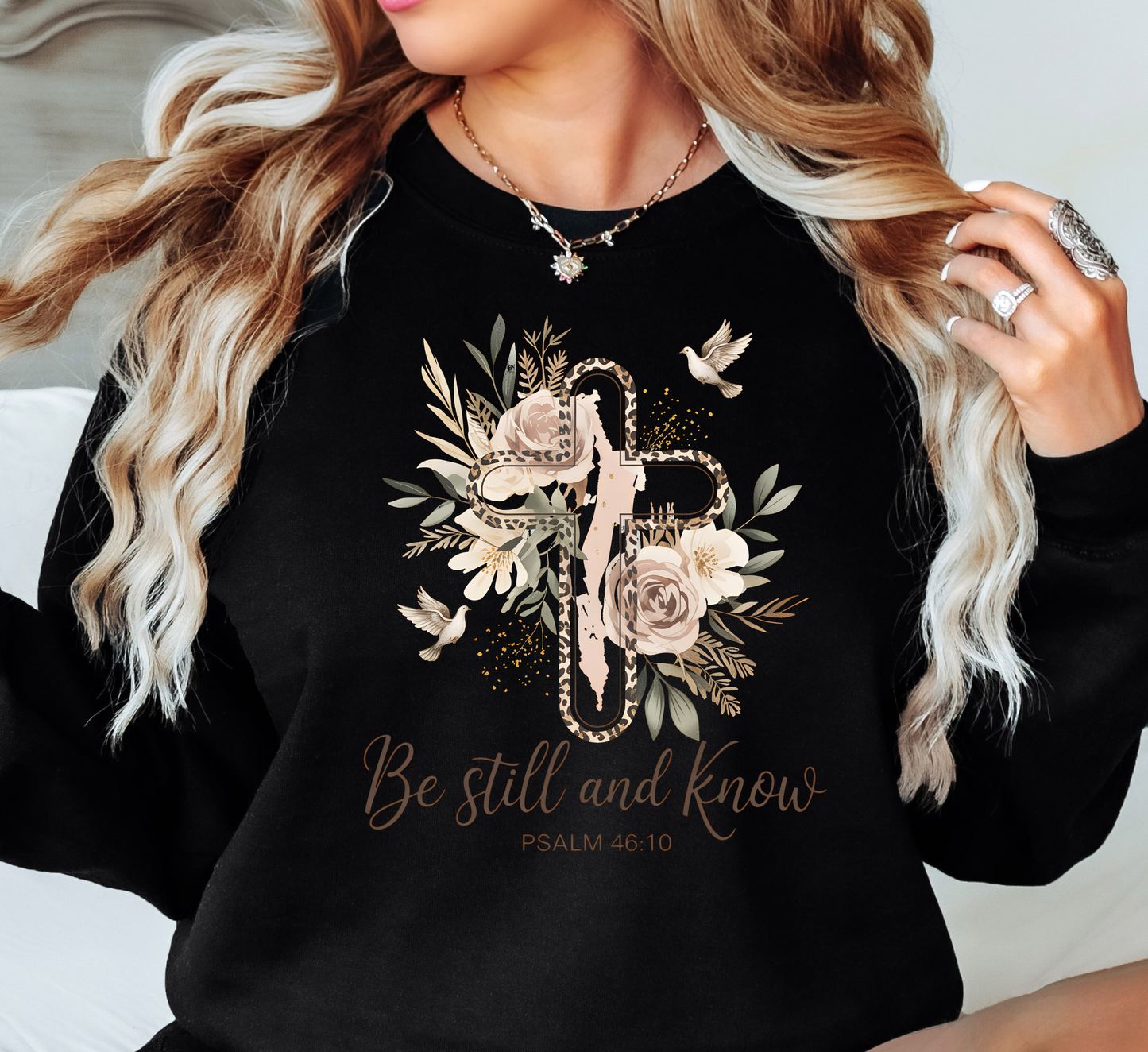 Be Still (Psalm 46:10) Sweatshirt | Walk By Faith Collection | Unique Gifts for Family and Friends