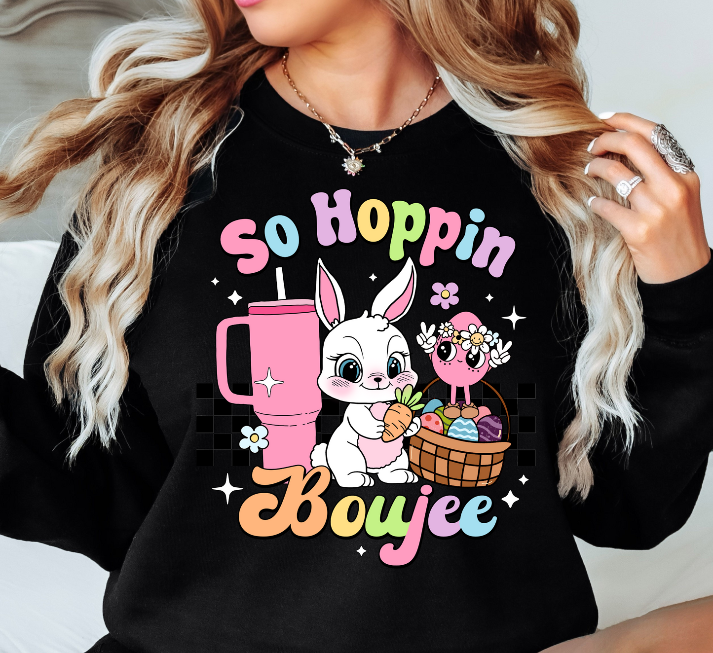 So Hoppin Boujee Sweatshirt | Hoppin' Into Spring Collection | Unique Gifts for Family Friends