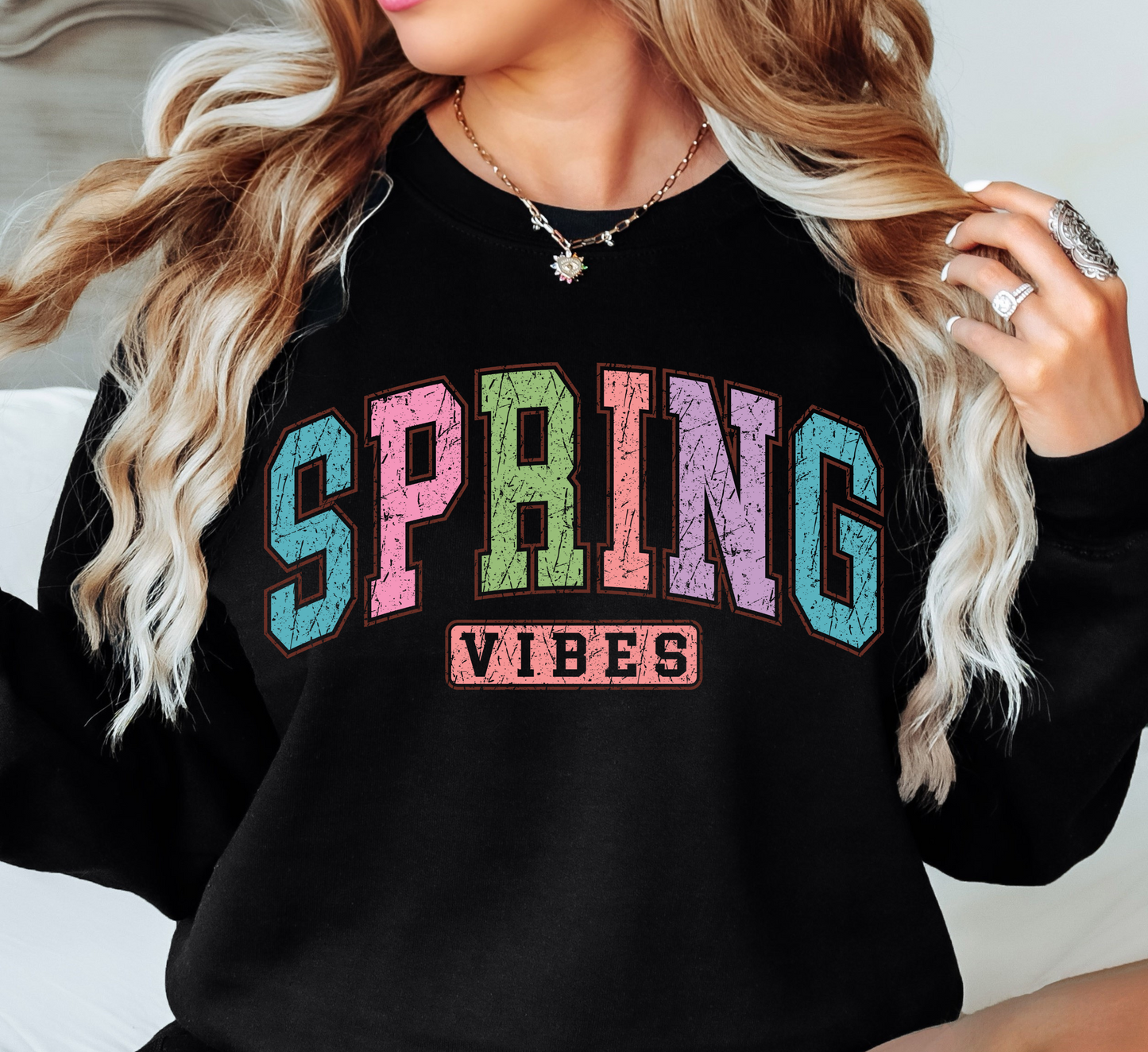 Spring Vibes Sweatshirt | Spring Fling Collection | Unique Gifts for Family Friends