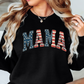 USA Floral Mama Sweatshirt | Mama Mode Activated Collection | Unique Gifts for Family Friends