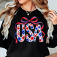 Floral Coquette USA Sweatshirt | Stars and Stripes Collection | Unique Gifts for Family and Friends