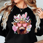 Highland Cow Bunny Sweatshirt | Hoppin' Into Spring Collection | Unique Gifts for Family Friends