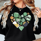 Lucky Heart Doodle Sweatshirt | Feeling Lucky Collection | Unique Gifts for Family Friends