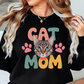 Cat Mom Love Sweatshirt | Pawsitive Vibes Collection | Unique Gifts for Family and Friends
