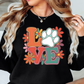 Paw Love Sweatshirt | Pawsitive Vibes Collection | Unique Gifts for Family and Friends