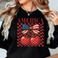 America Cherry Sweatshirt | Stars and Stripes Collection | Unique Gifts for Family and Friends