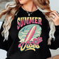 Summer Vibes Sweatshirt | Beach Breeze Collection | Unique Gifts for Family Friends