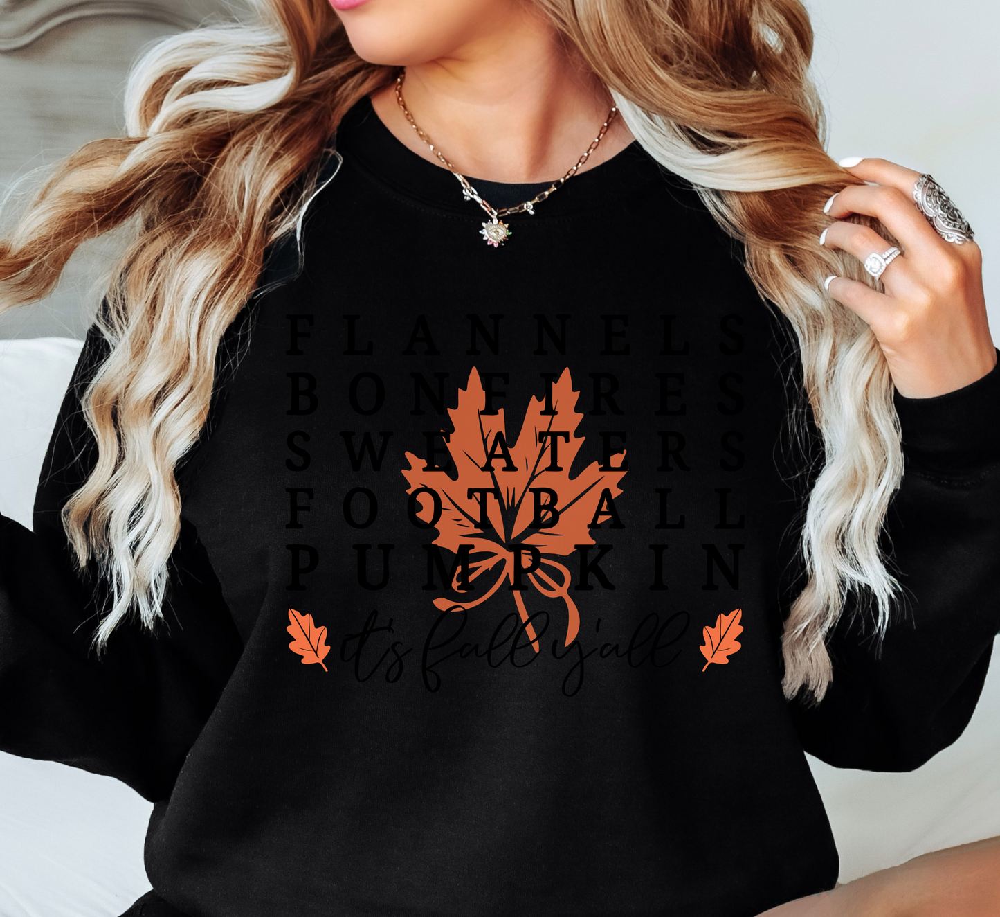 Flannels Bonfires Sweatshirt | Falling For You Collection | Unique Gifts for Family Friends