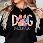 Colorful Dog Mama Sweatshirt | Pawsitive Vibes Collection | Unique Gifts for Family and Friends