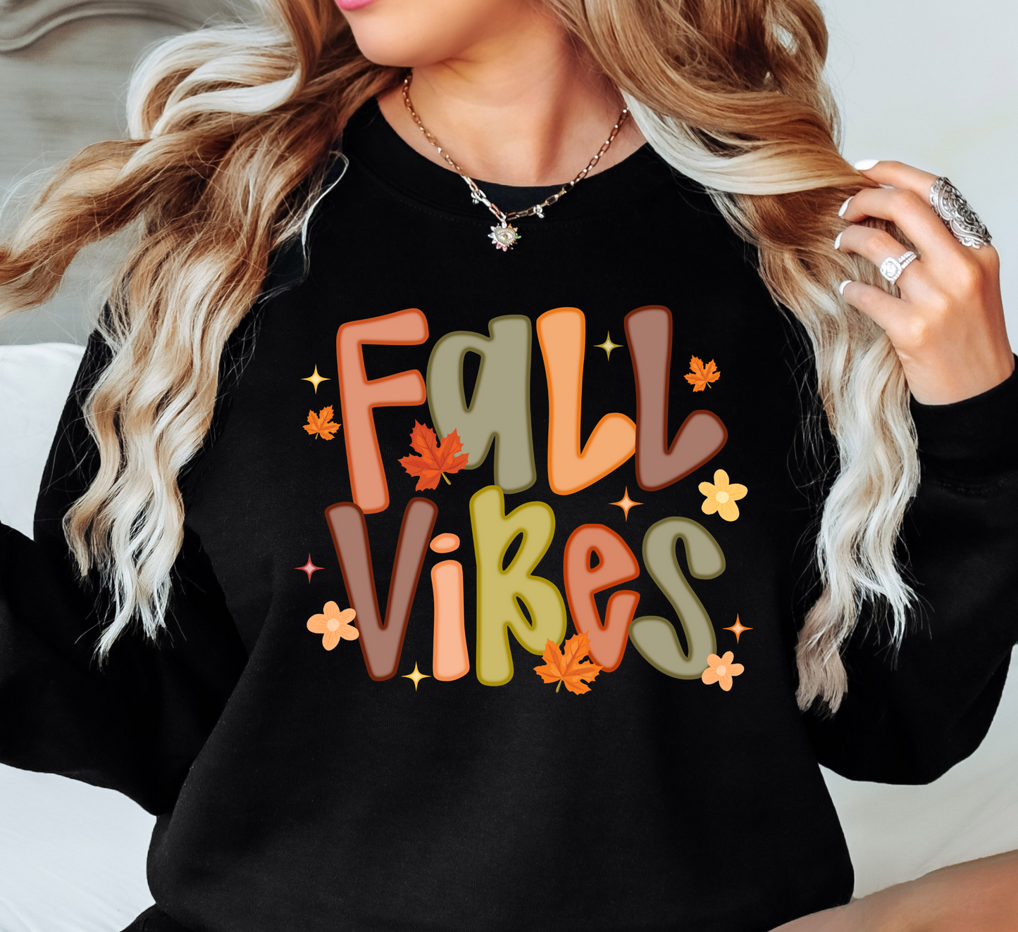Floral Fall Vibes Sweatshirt | Falling For You Collection | Unique Gifts for Family Friends