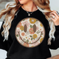 Distressed Floral Smiley Sweatshirt | Spring Fling Collection | Unique Gifts for Family Friends