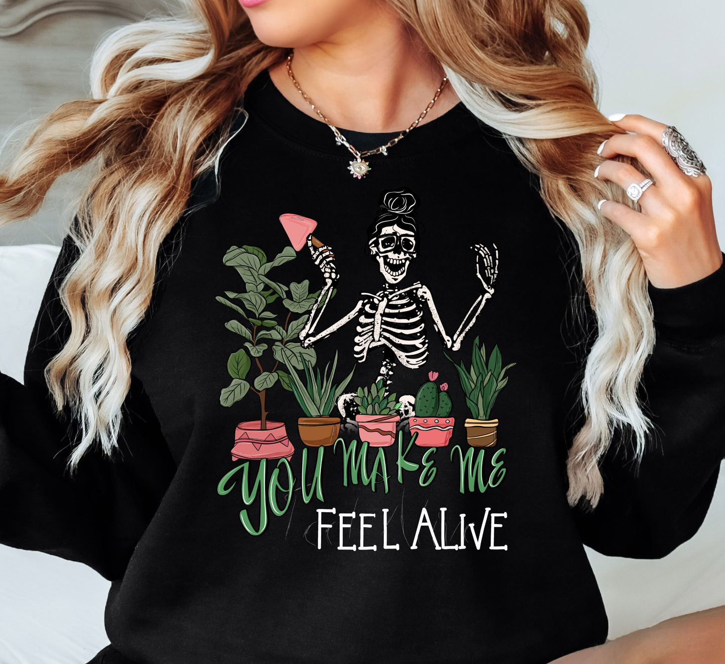 Feel Alive Plants Sweatshirt | Spring Fling Collection | Unique Gifts for Family Friends