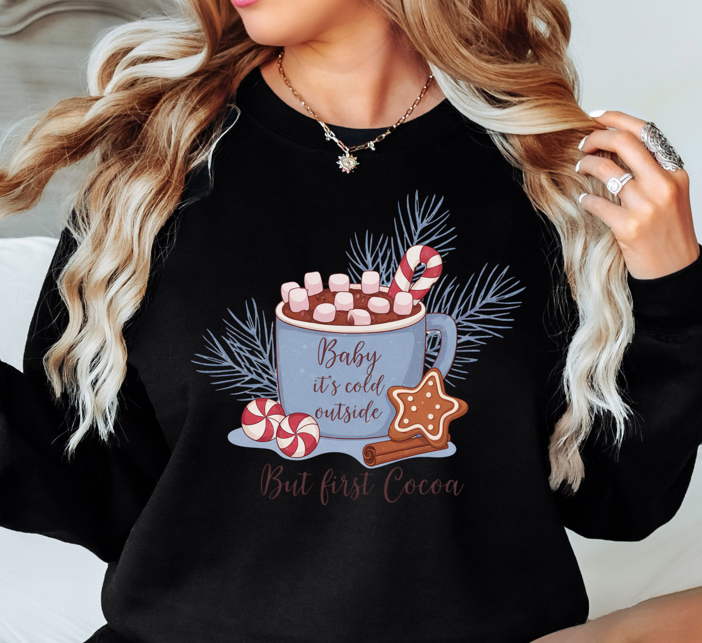 Baby Its Cold Outside Sweatshirt | Frosty Chic Collection | Unique Gifts for Family Friends