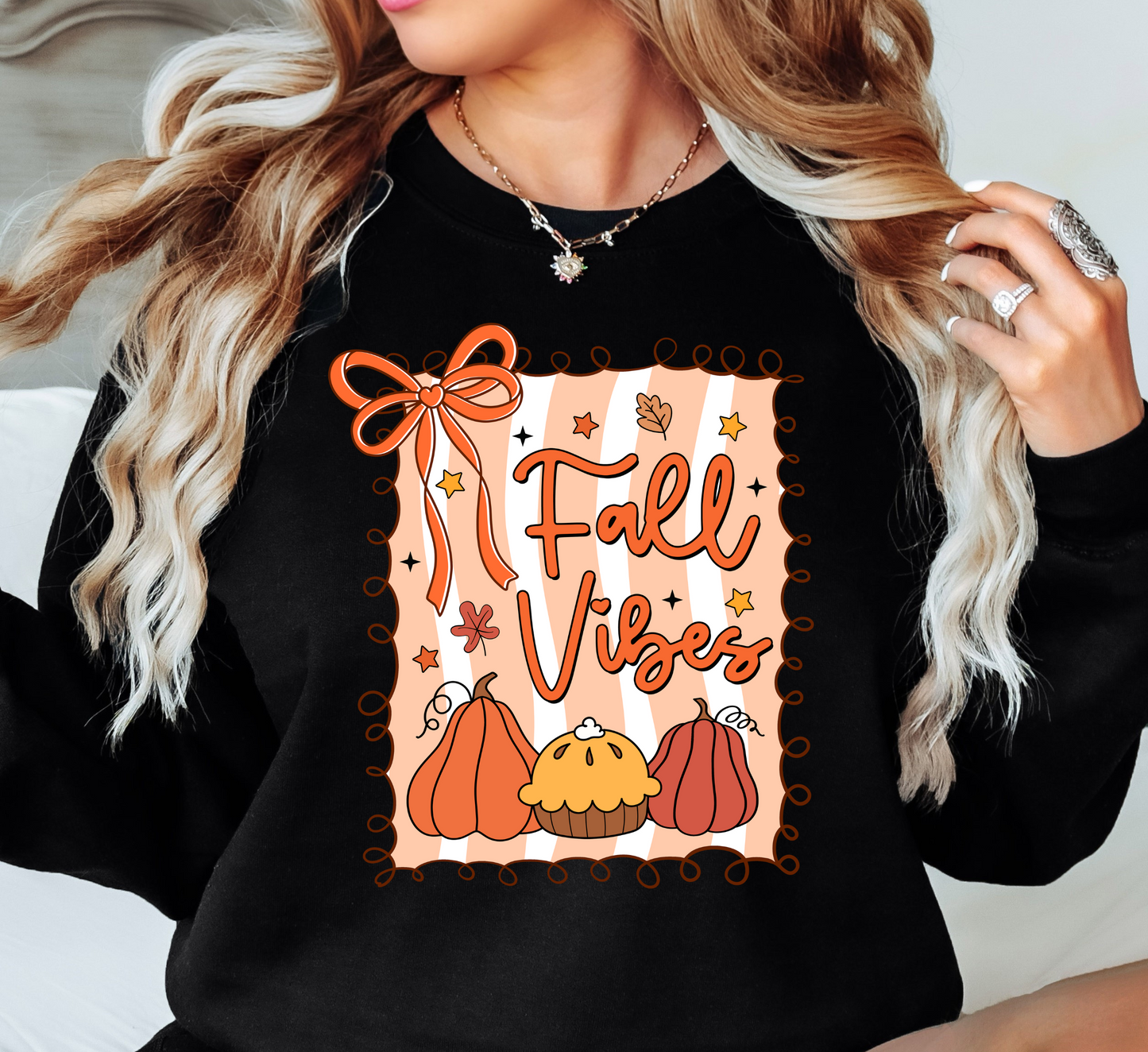 Preppy Fall Vibes Sweatshirt | Falling For You Collection | Unique Gifts for Family Friends