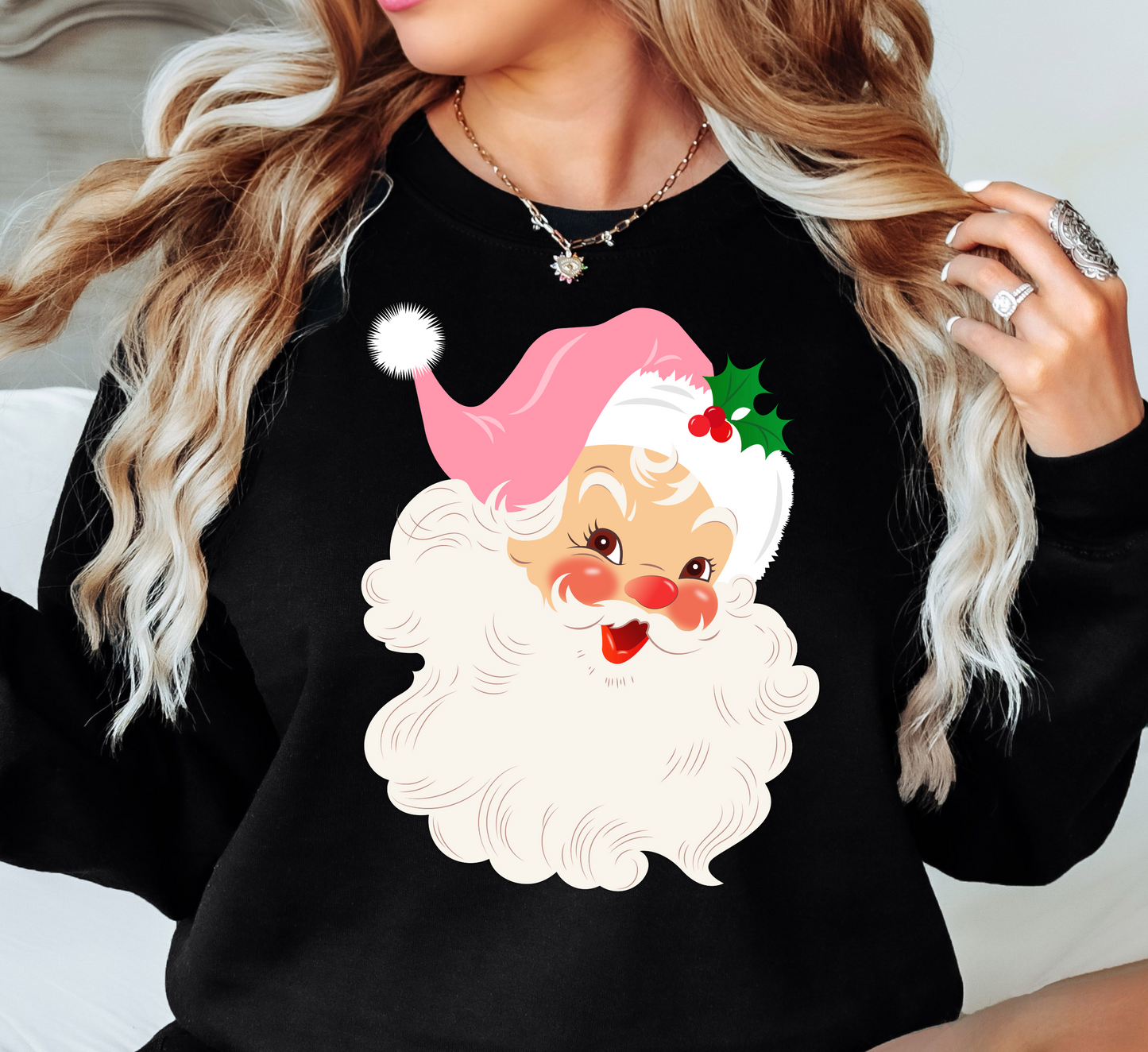 Vintage Santa Sweatshirt | Tis The Season Collection | Unique Gifts for Family Friends