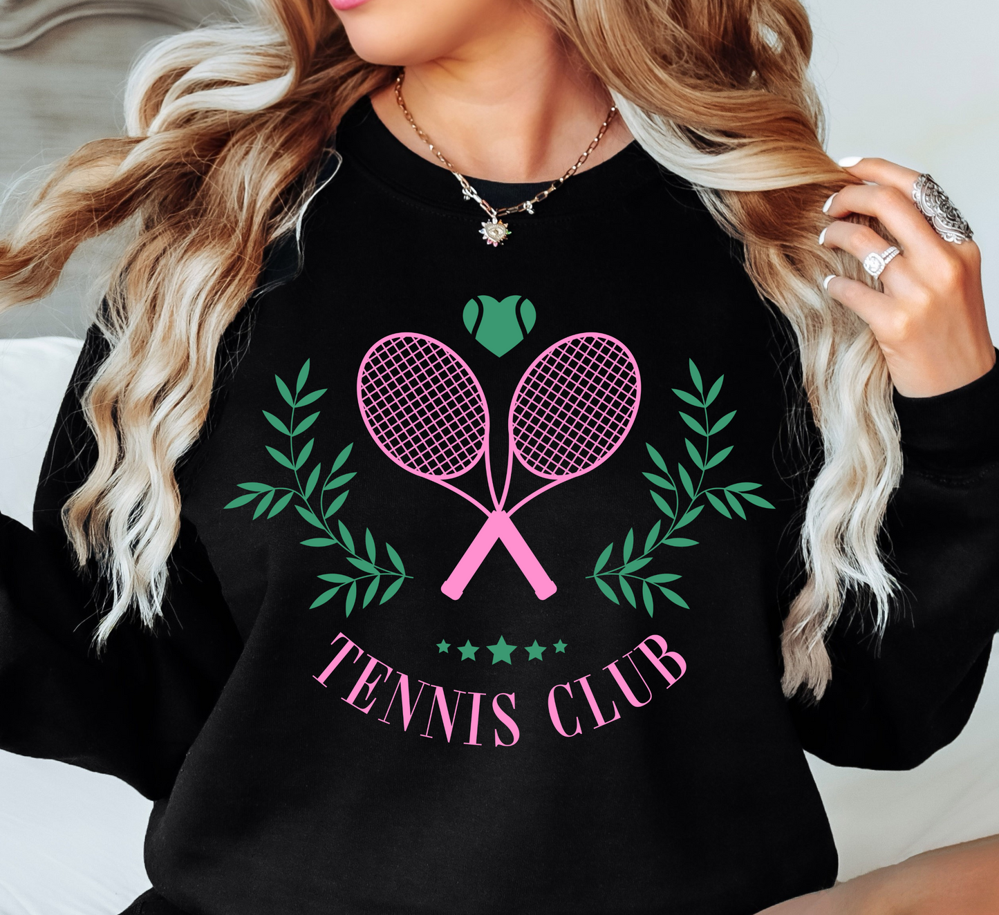 Tennis Club Sweatshirt | Groovy Vibes Collection | Unique Gifts for Family and Friends