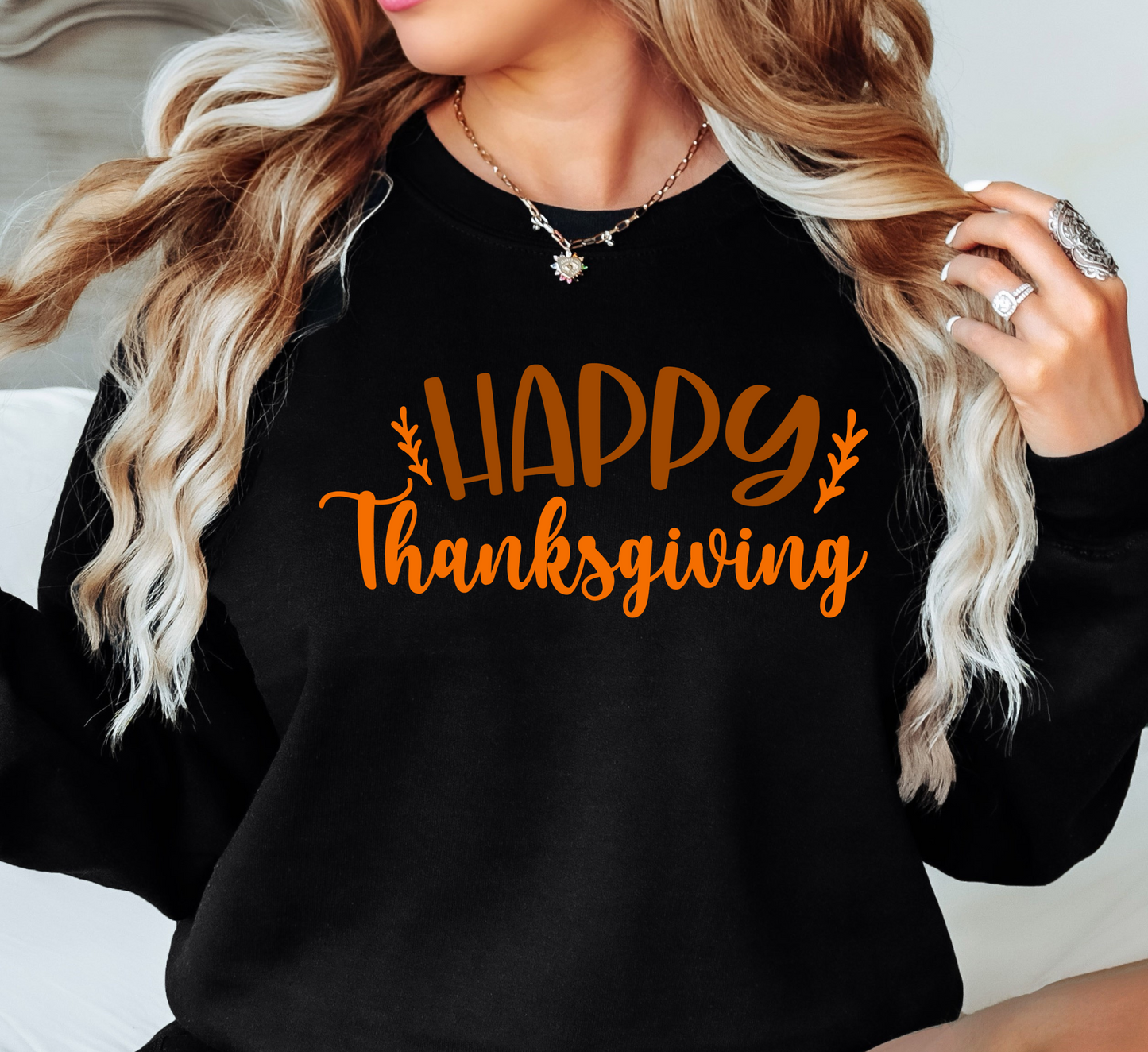 Happy Thanksgiving Sweatshirt | Harvest Joy Collection | Unique Gifts for Family Friends