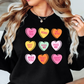 Conversation Candy Hearts Sweatshirt | XoXo Love Collection | Unique Gifts for Family Friends