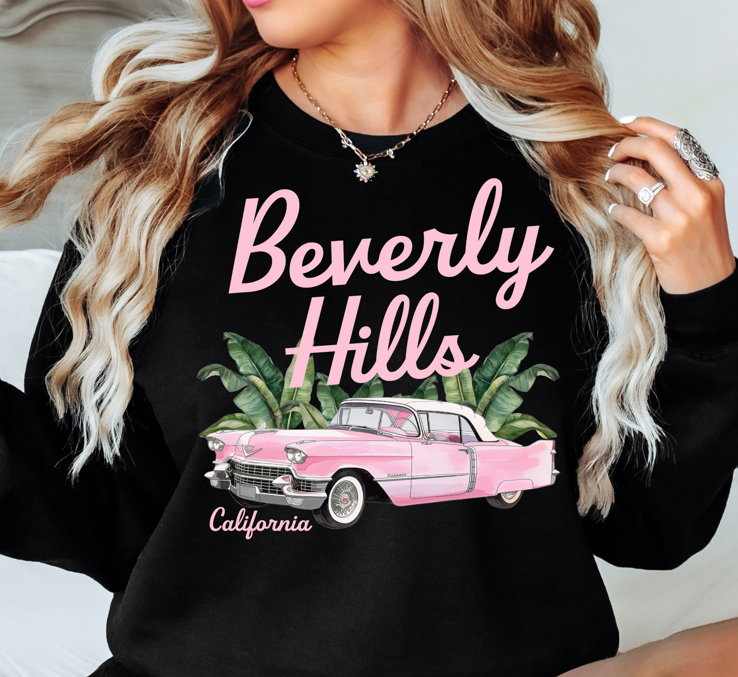 Beverly Hills Sweatshirt | Groovy Vibes Collection | Unique Gifts for Family and Friends