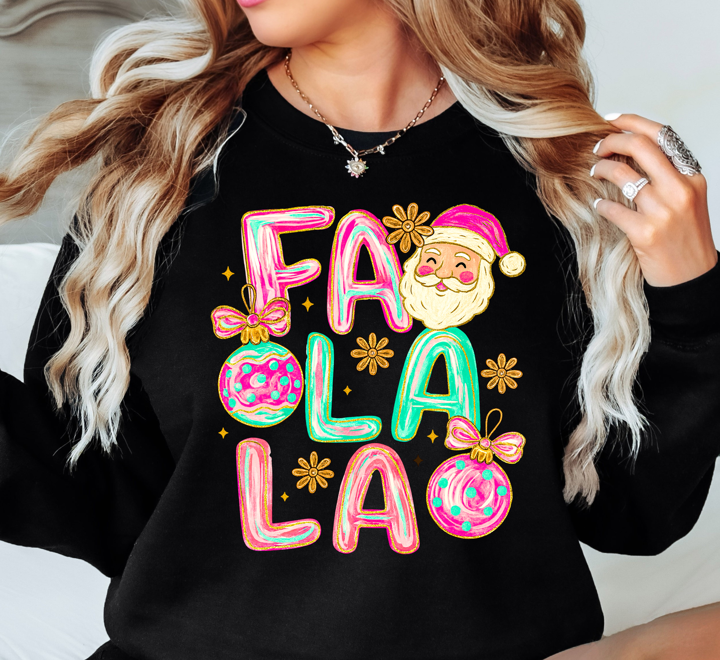 Cutie Fa La La Sweatshirt | Tis The Season Collection | Unique Gifts for Family Friends