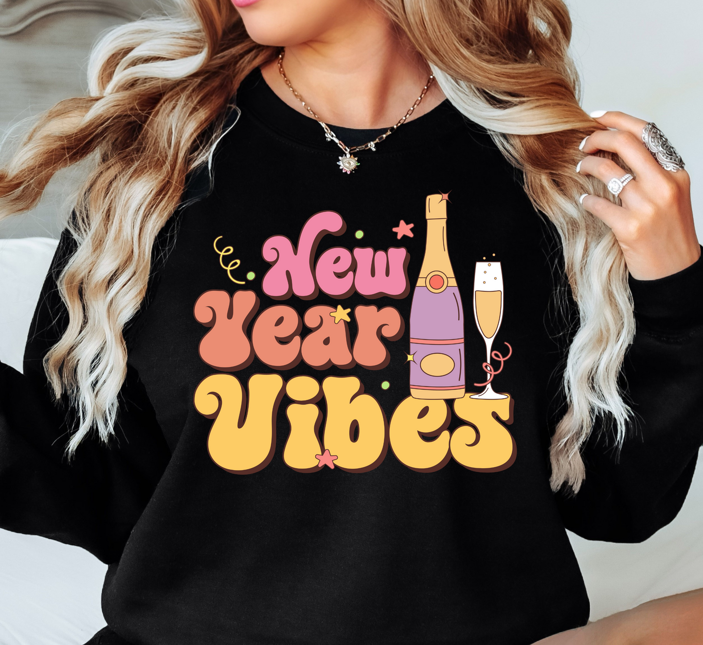 New Year Vibes Sweatshirt | New Year Magic Collection | Unique Gifts for Family Friends