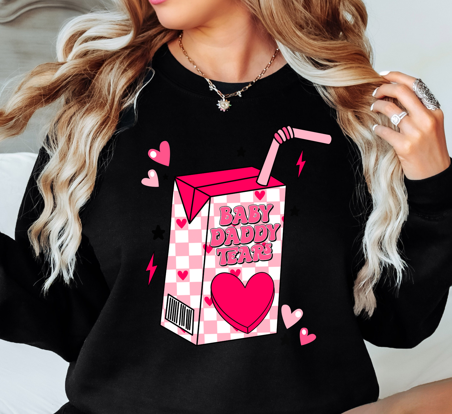 Baby Daddy Tears Sweatshirt | XoXo Love Collection | Unique Gifts for Family Friends