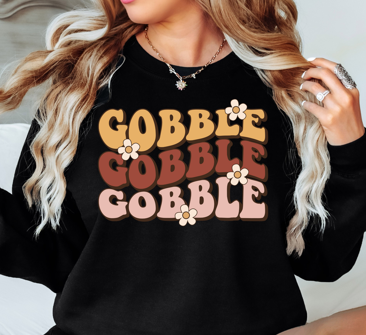 Gobble Gobble Sweatshirt | Harvest Joy Collection | Unique Gifts for Family Friends