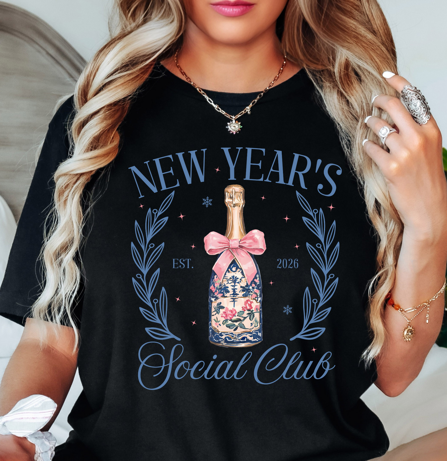 New Year's Social Club Tee | New Year Magic Collection | Unisex Pre-Shrunk T-Shirt