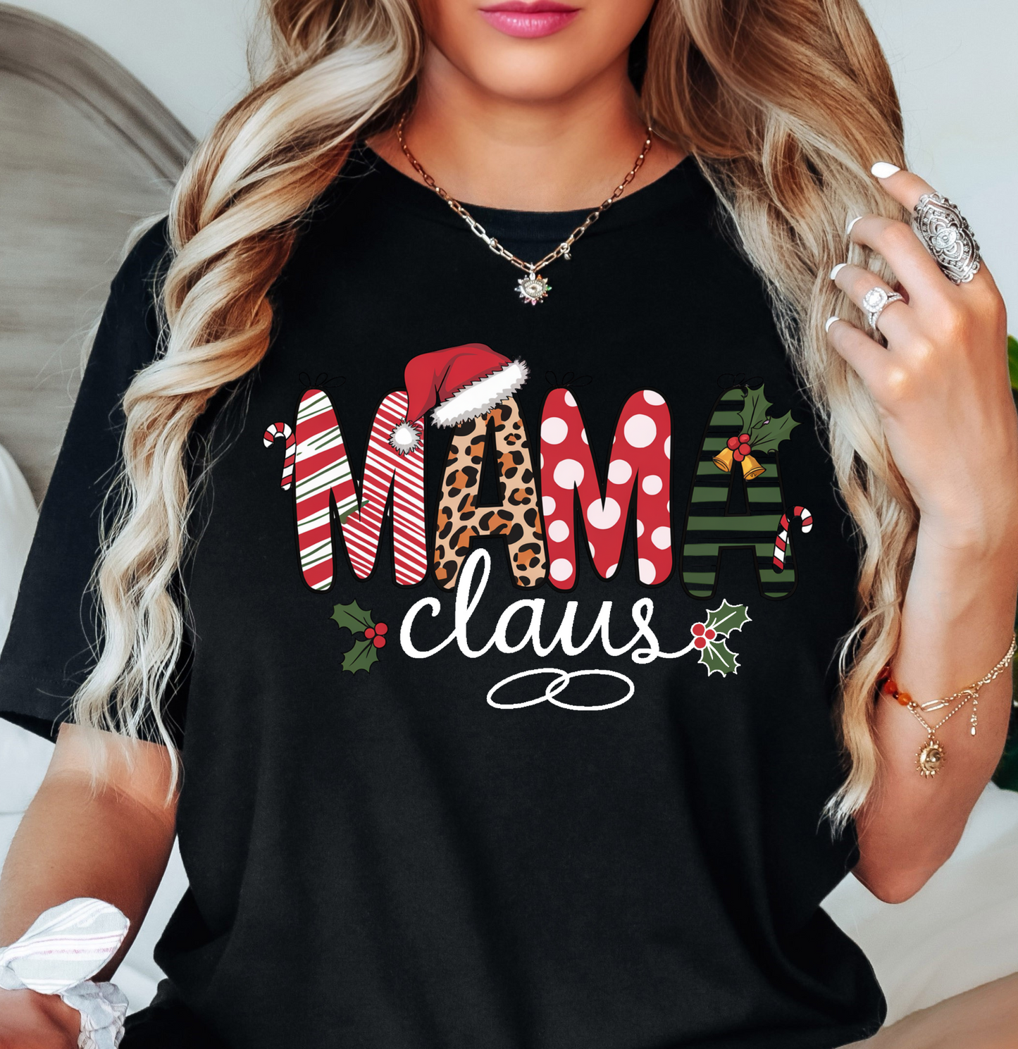 Mama Claus Tee | Mama Mode Activated Collection | Unisex Pre-Shrunk T-Shirt