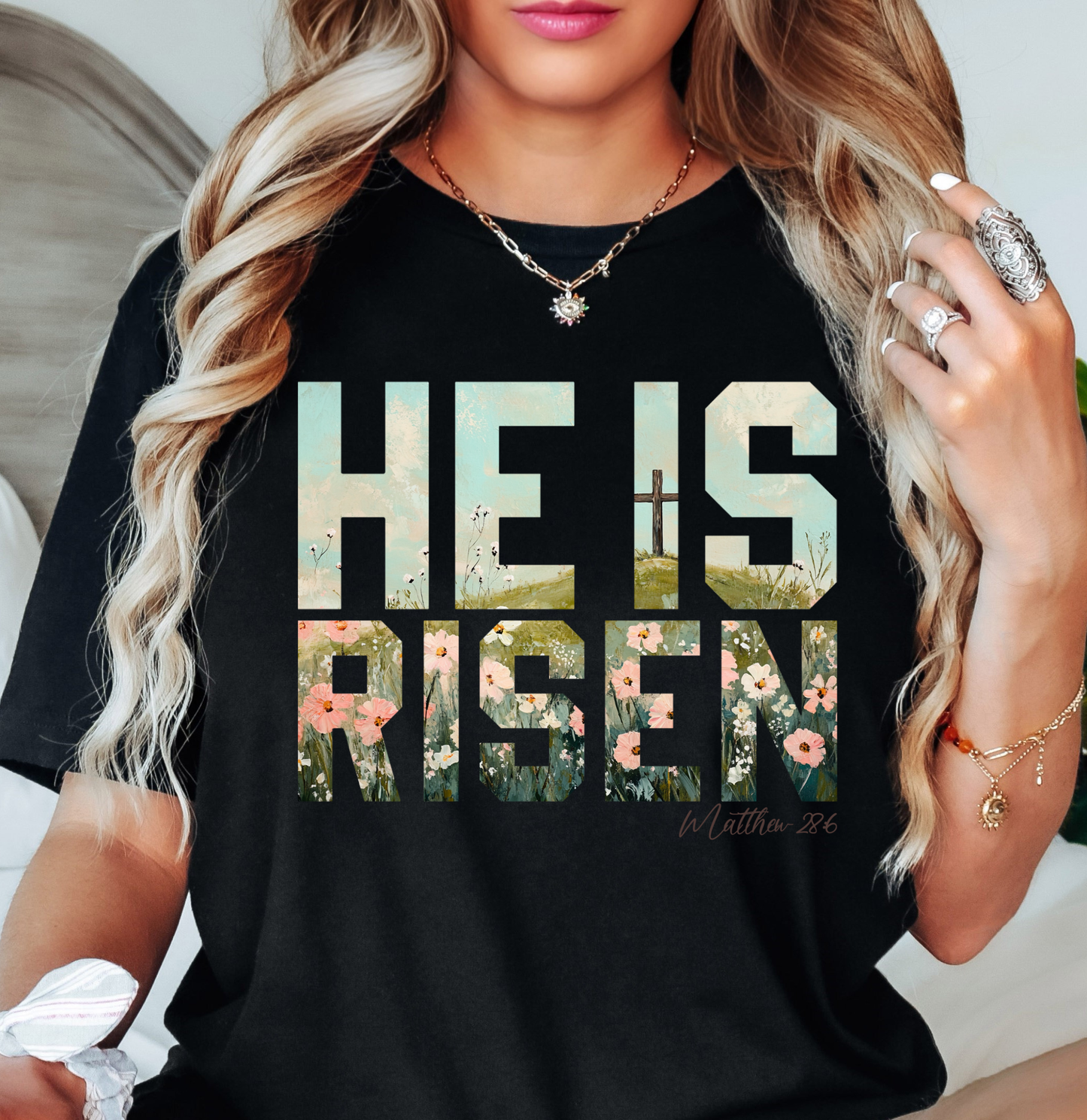 He Is Risen (Matthew) Tee | Walk By Faith Collection | Unisex Pre-Shrunk T-Shirt