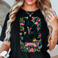 He Is Risen Floral Wreath Tee | Walk By Faith Collection | Unisex Pre-Shrunk T-Shirt