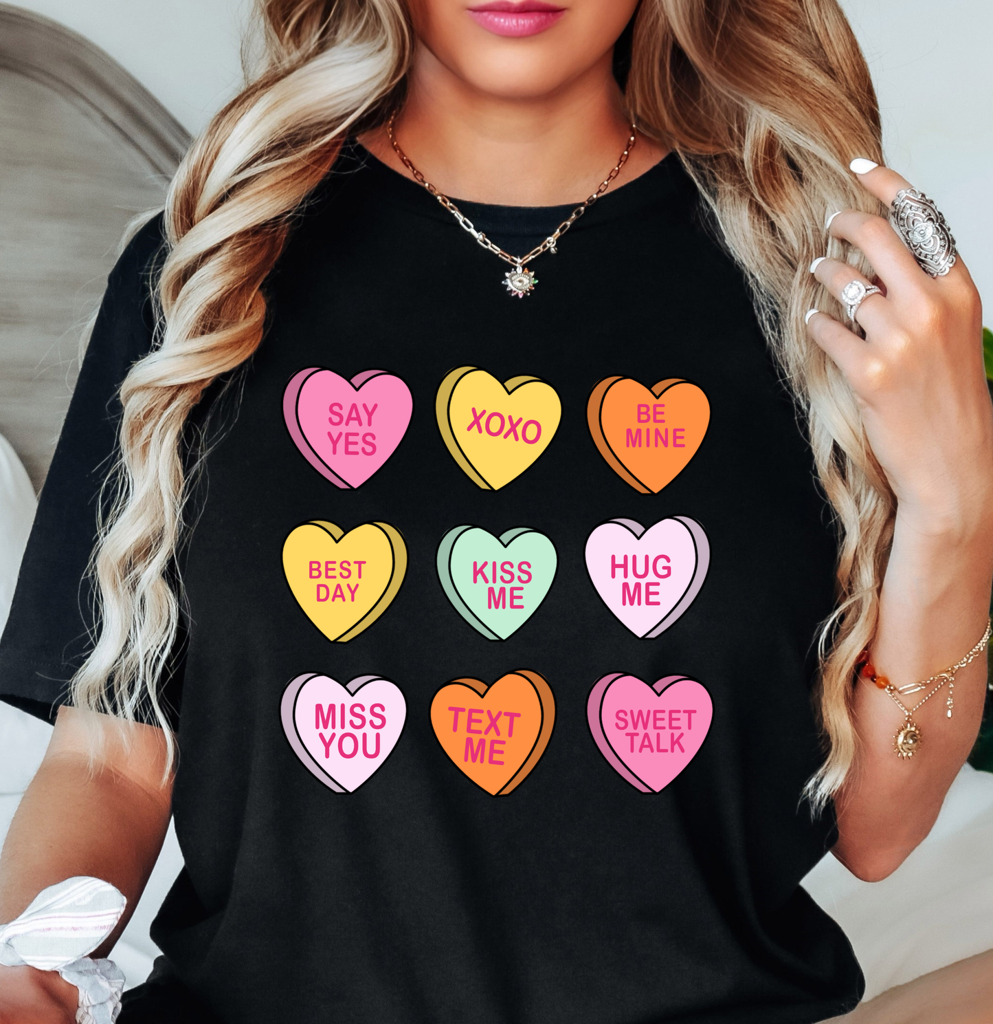 Conversation Candy Hearts Tee | XoXo Love Collection | Unisex Pre-Shrunk T-Shirt