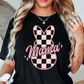 Checkered Mama Bunny Tee | Mama Mode Activated Collection | Unisex Pre-Shrunk T-Shirt