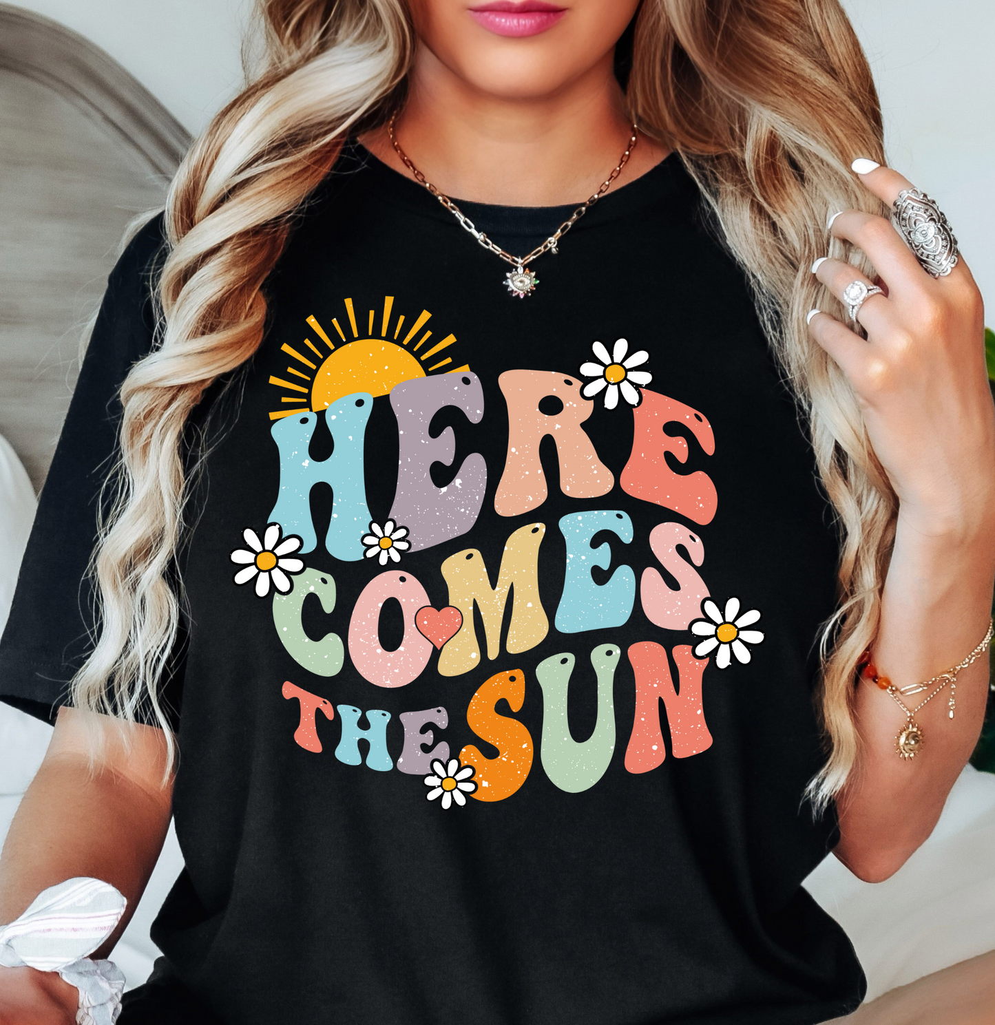 Here Comes The Sun Tee | Spring Fling Collection | Unisex Pre-Shrunk T-Shirt