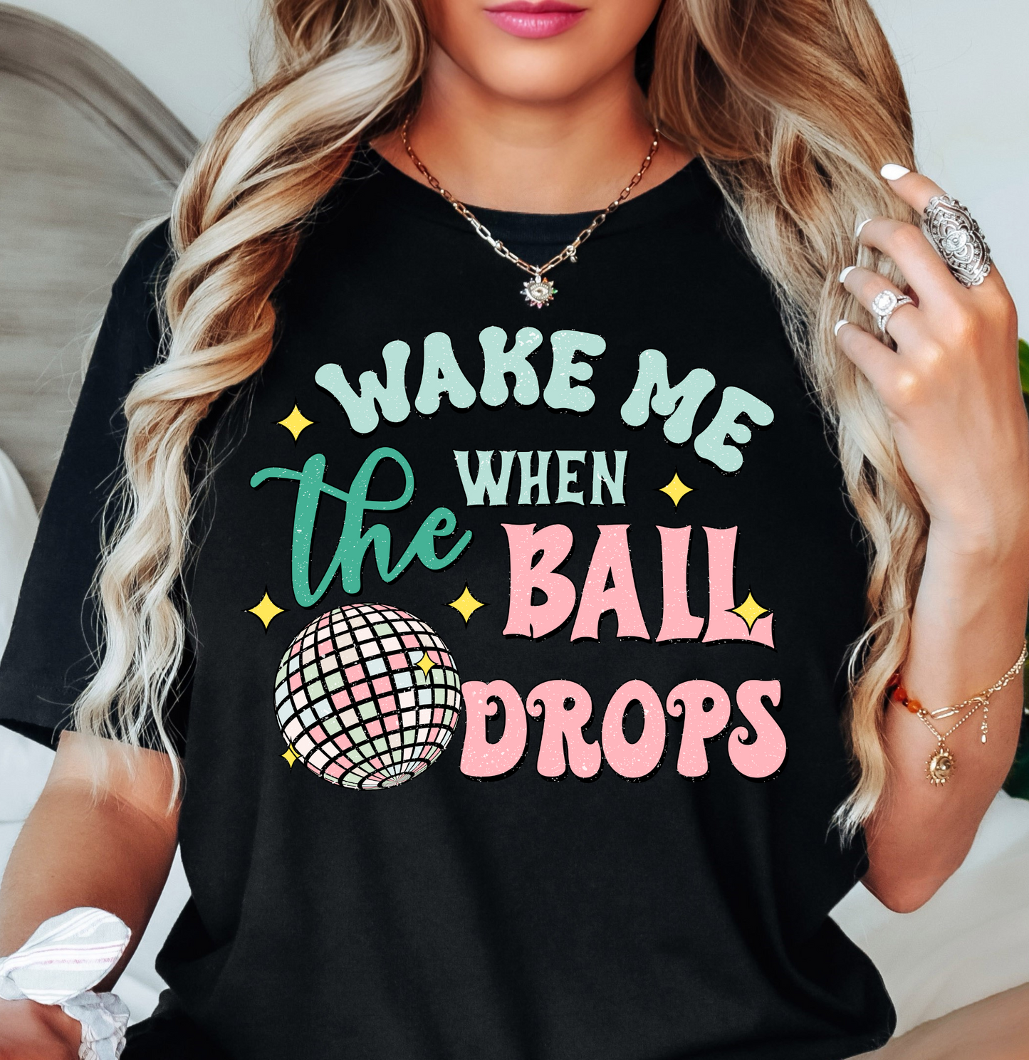 Wake Me When The Ball Drops Tee | New Year Magic Collection | Unisex Pre-Shrunk T-Shirt