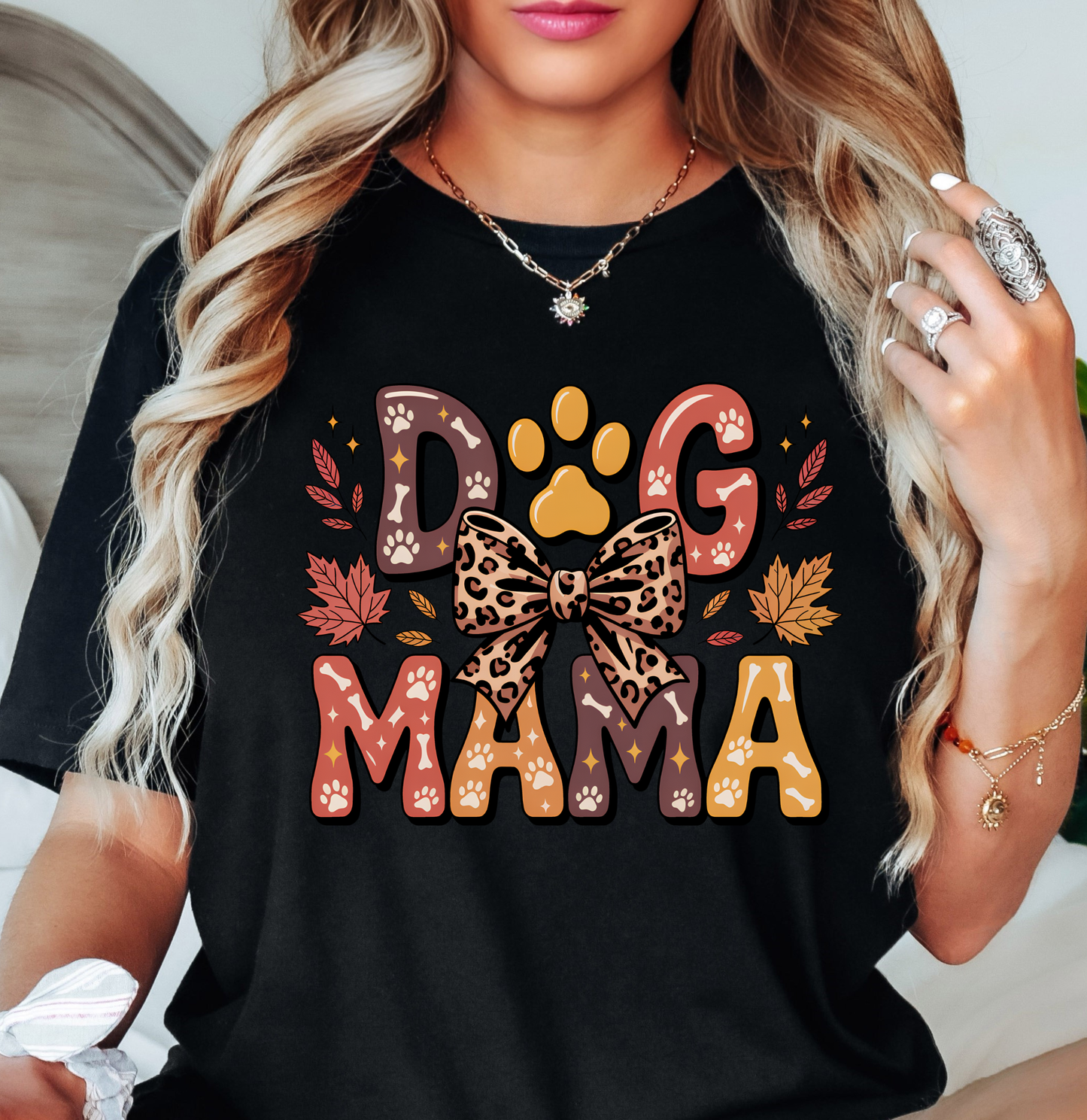 Fall Dog Mama Tee | Pawsitive Vibes Collection | Unisex Pre-Shrunk T-Shirt