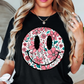 Floral Spring Smiley Face Tee | Spring Fling Collection | Unisex Pre-Shrunk T-Shirt