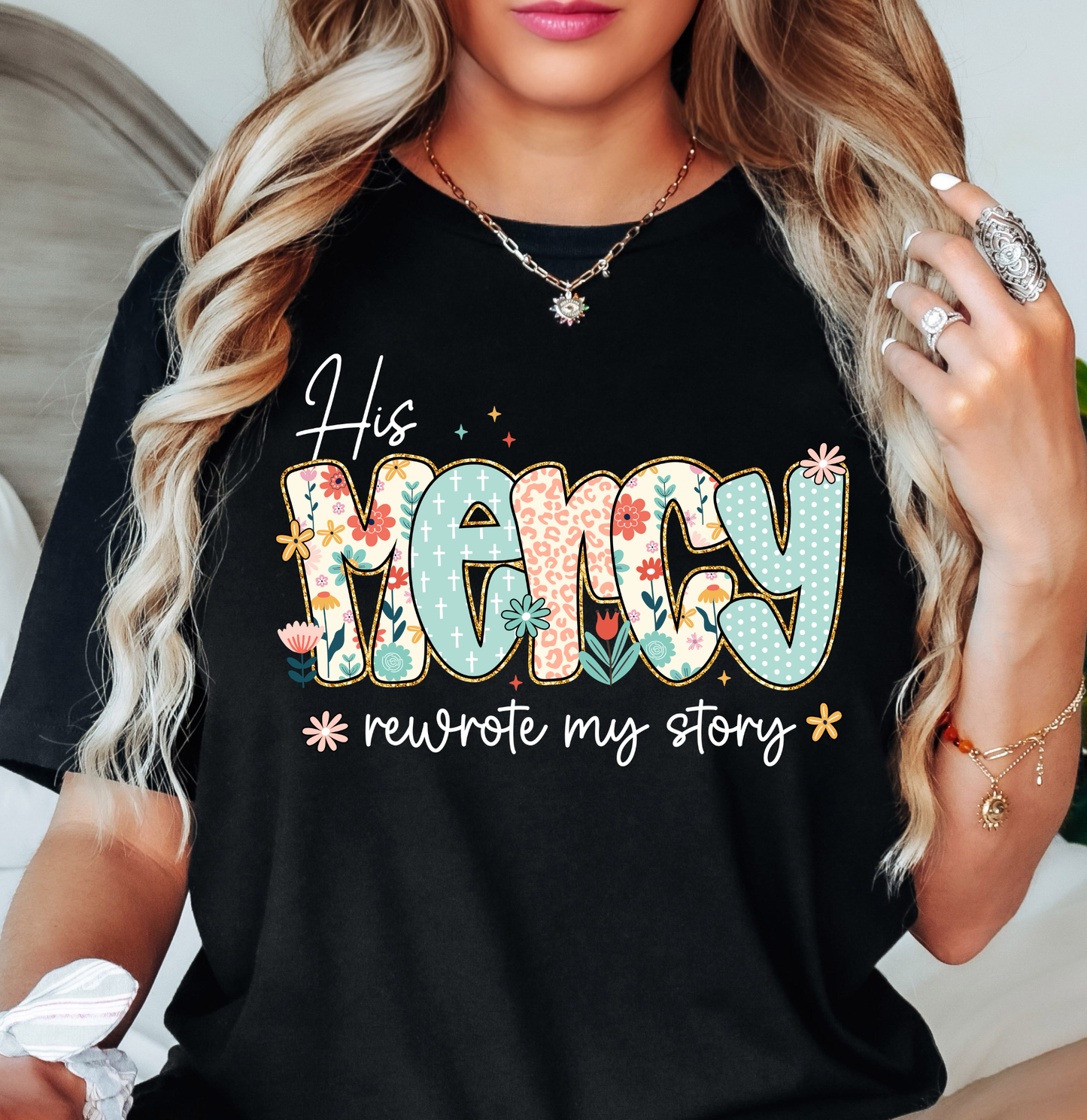 His Mercy Rewrote My Story Tee | Walk By Faith Collection | Unisex Pre-Shrunk T-Shirt
