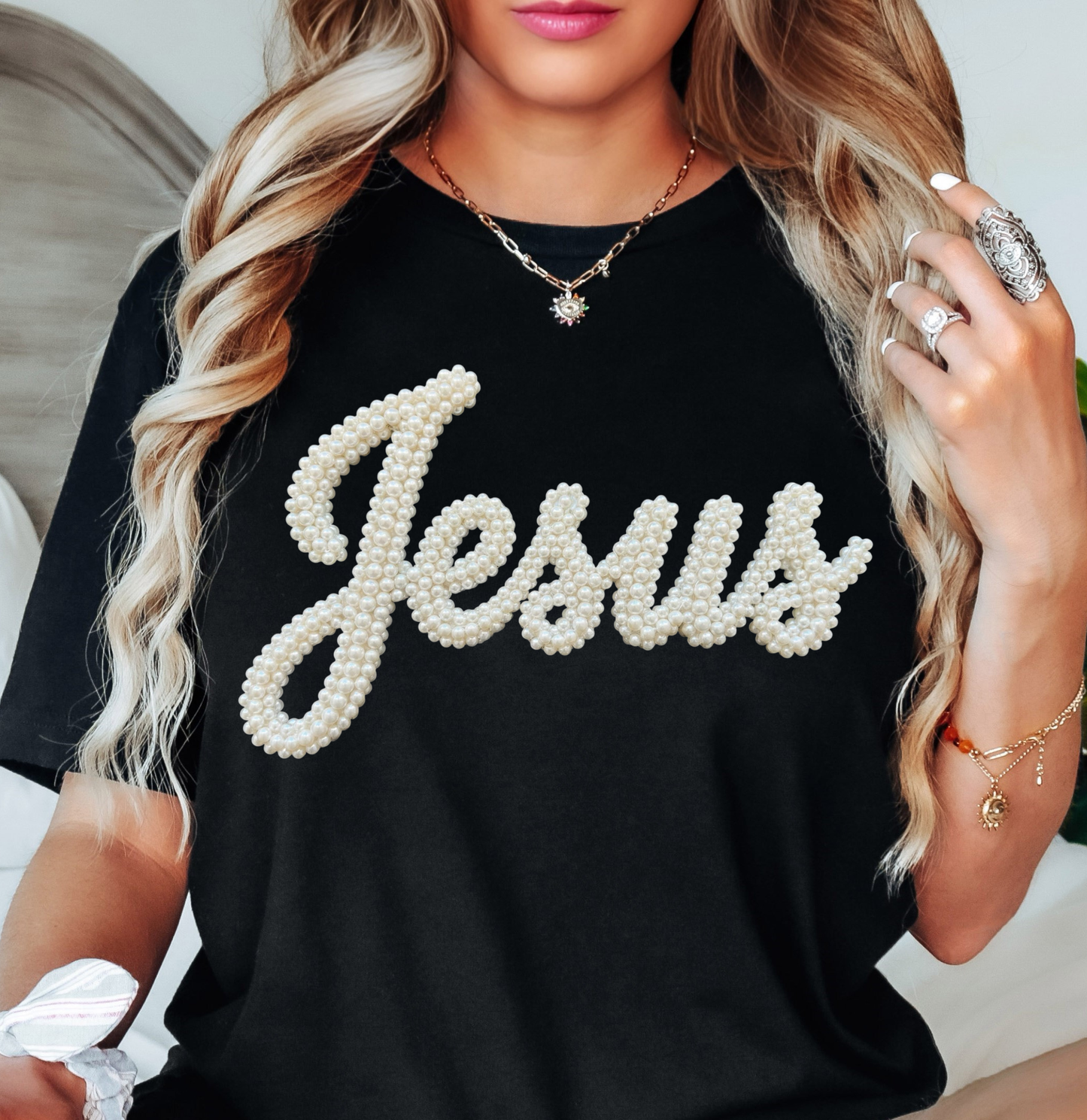 Jesus Coquette Design Tee | Walk By Faith Collection | Unisex Pre-Shrunk T-Shirt