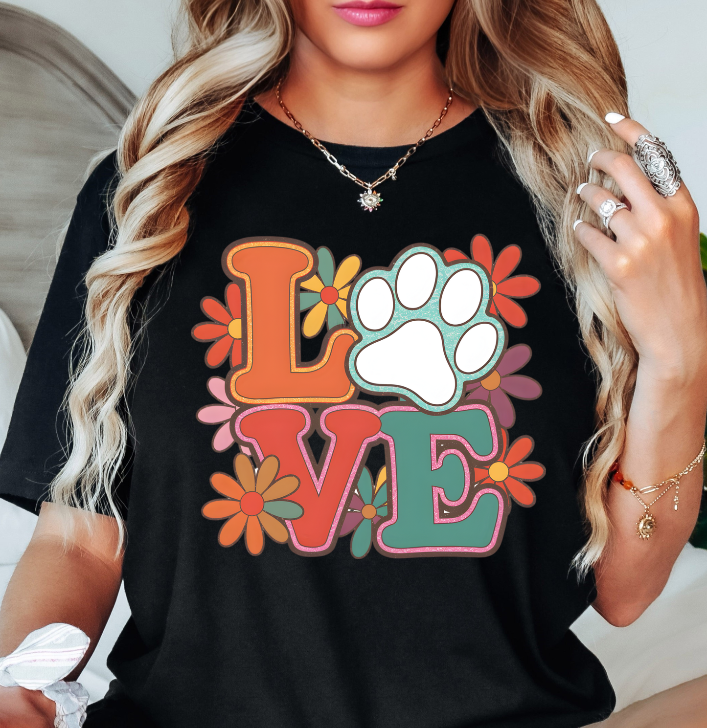 Paw Love Tee | Pawsitive Vibes Collection | Unisex Pre-Shrunk T-Shirt
