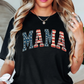 USA Floral Mama Tee | Mama Mode Activated Collection | Unisex Pre-Shrunk T-Shirt