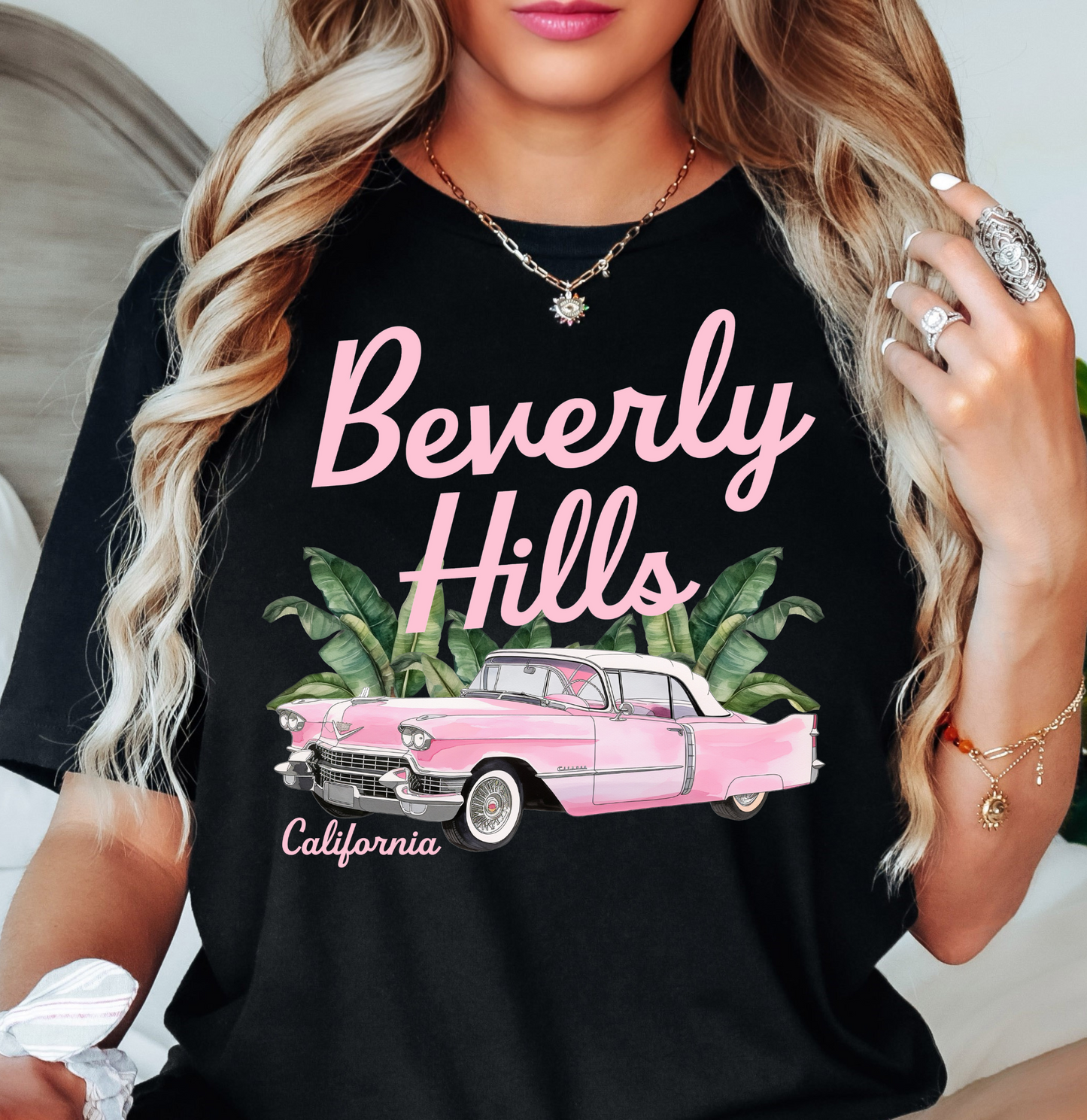 Beverly Hills Tee | Groovy Vibes Collection | Unisex Pre-Shrunk T-Shirt