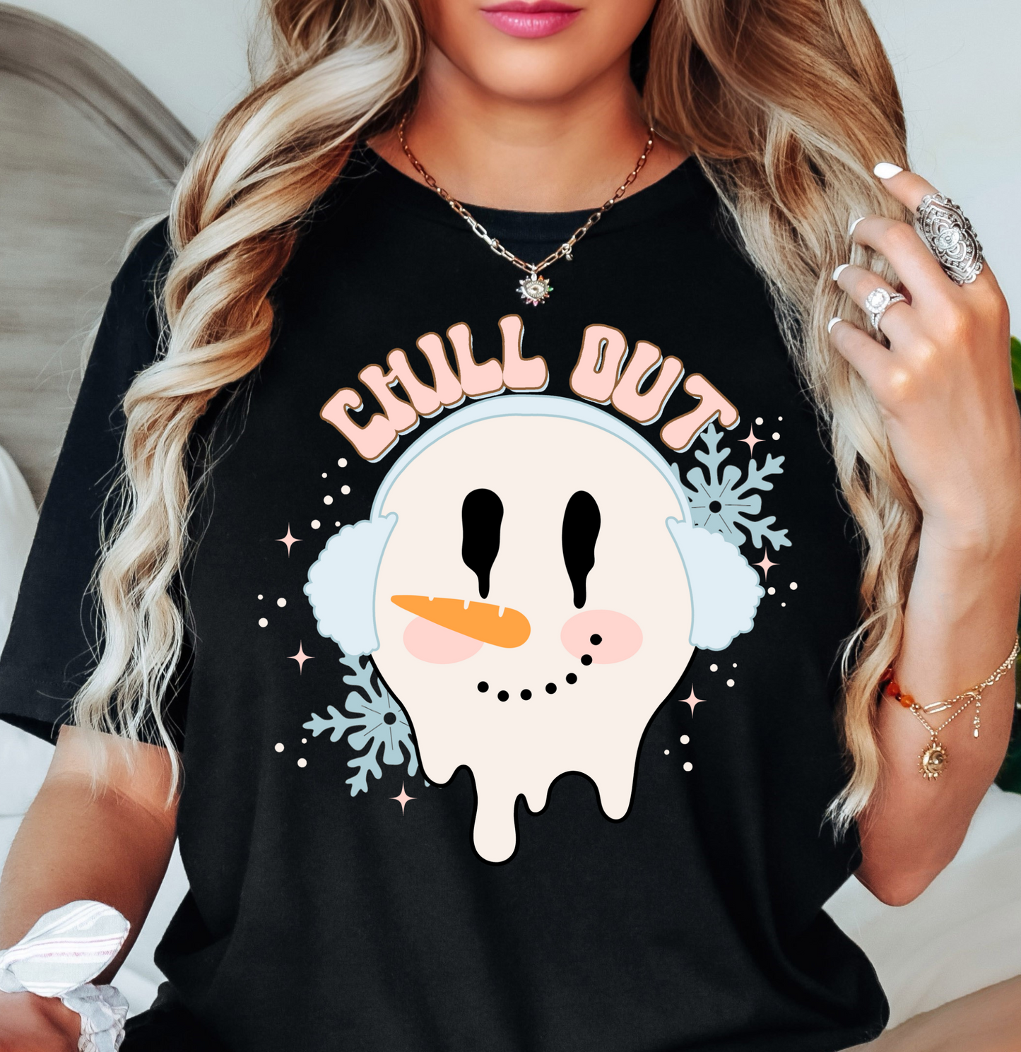 Chill Out Snowman Tee | Frosty Chic Collection | Unisex Pre-Shrunk T-Shirt