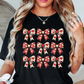 Coquette Bows Red Tan Tee | XoXo Love Collection | Unisex Pre-Shrunk T-Shirt