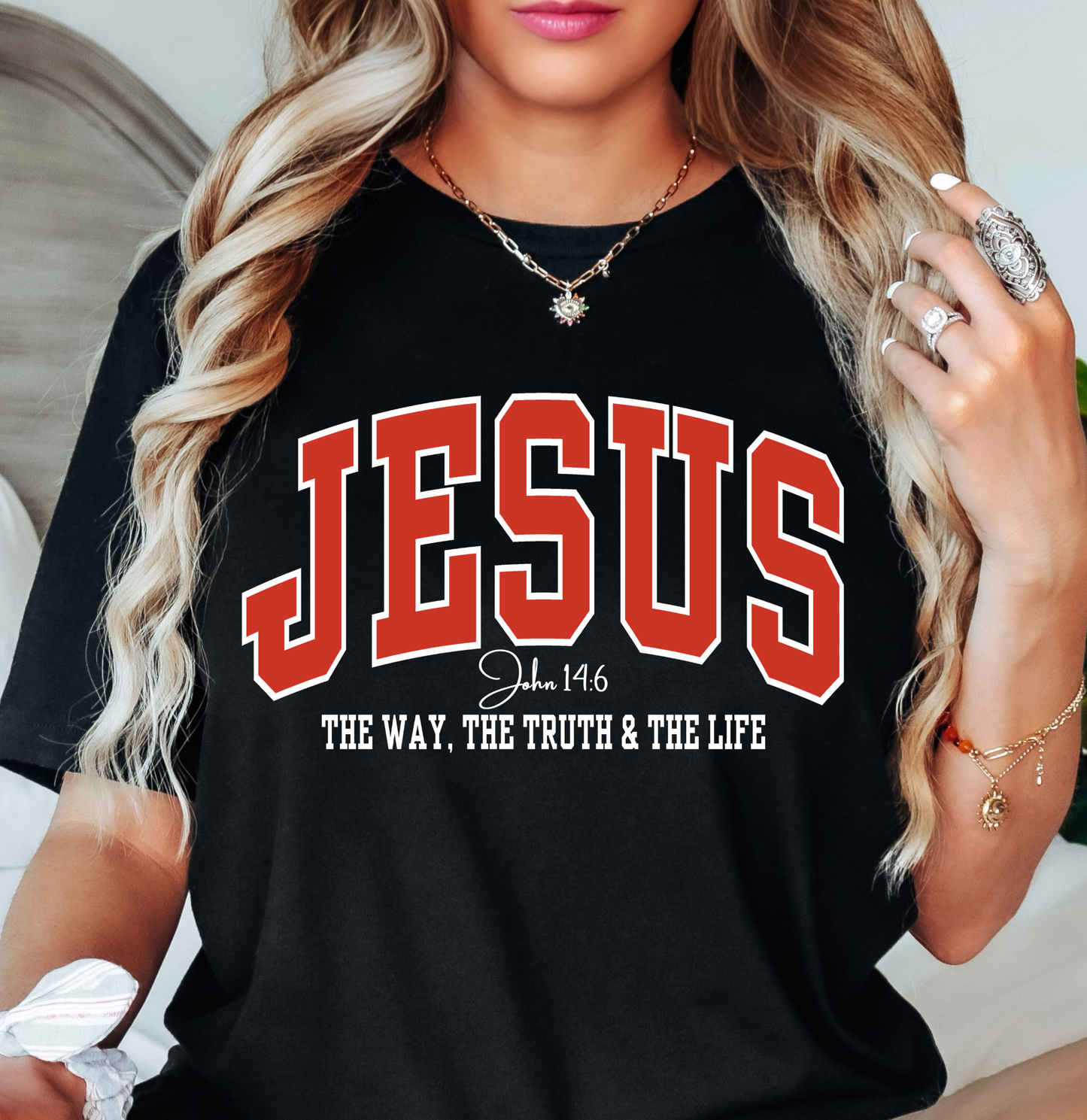 Jesus (John 14:6) Tee | Walk By Faith Collection | Unisex Pre-Shrunk T-Shirt