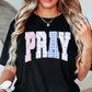Pray Preppy Coquette Tee | Walk By Faith Collection | Unisex Pre-Shrunk T-Shirt
