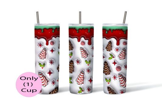 Christmas Cakes (RedGreen) | 20oz (Skinny) Tumbler | Unique Gifts for Family Friends